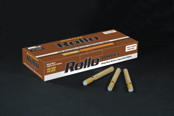 Brown Cigarette Tubes Rollo Brown 100 CT