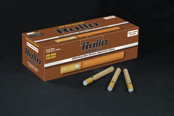Brown Cigarette Tubes Rollo Brown 200 CT
