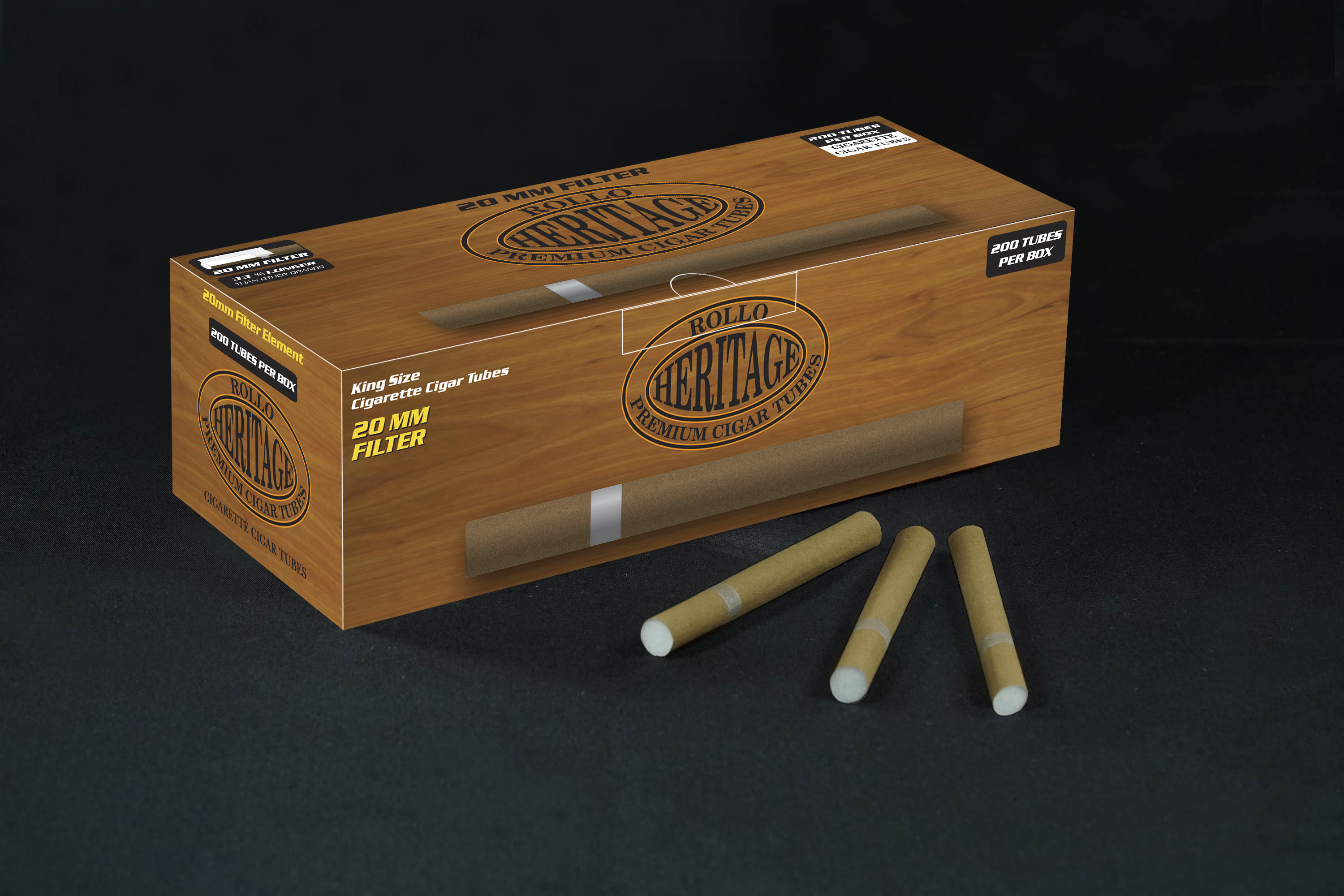 Silverfoiltubes International Inc. Cigar Tubes Rollo Heritage 200 CT