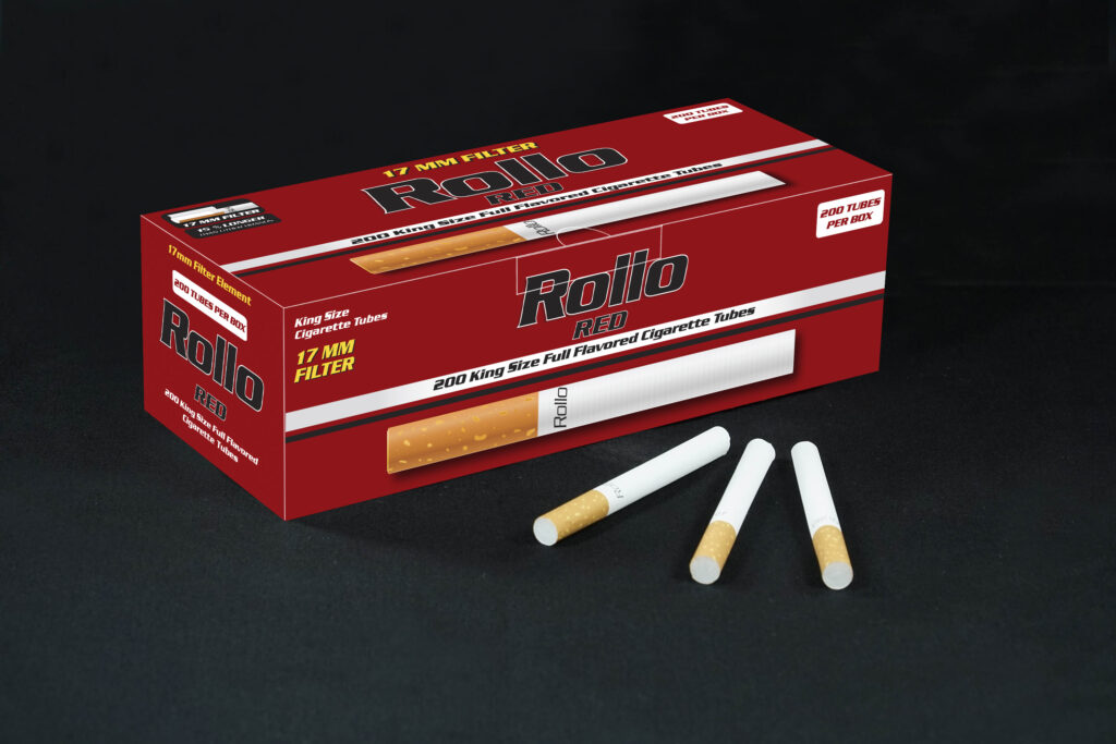 Silverfoiltubes International Inc. Cigarette Tubes Rollo Red 200 CT