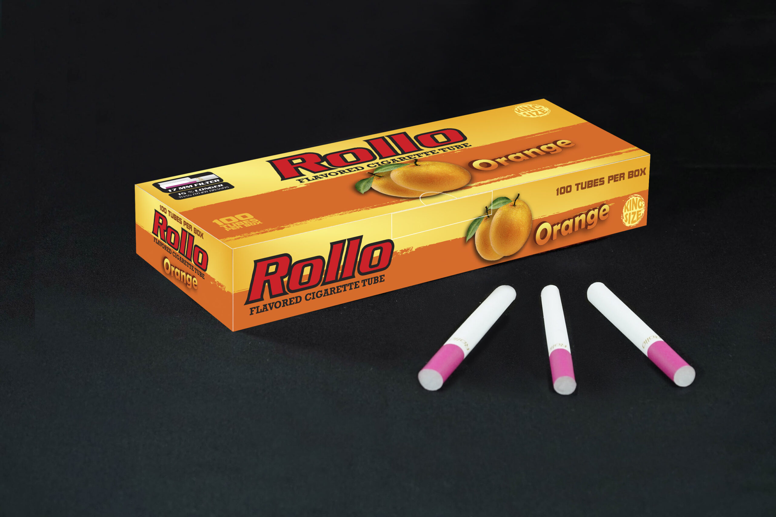 Flavoured Cigarette Tubes Rollo Orange 100 CT