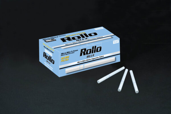 Micro Slim Cigarette Tubes Rollo Blue 80/20 200 CT