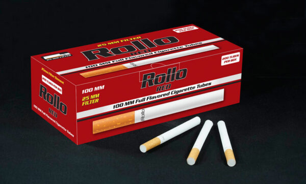 Cigarette Tubes 100mm Rollo Red 200ct