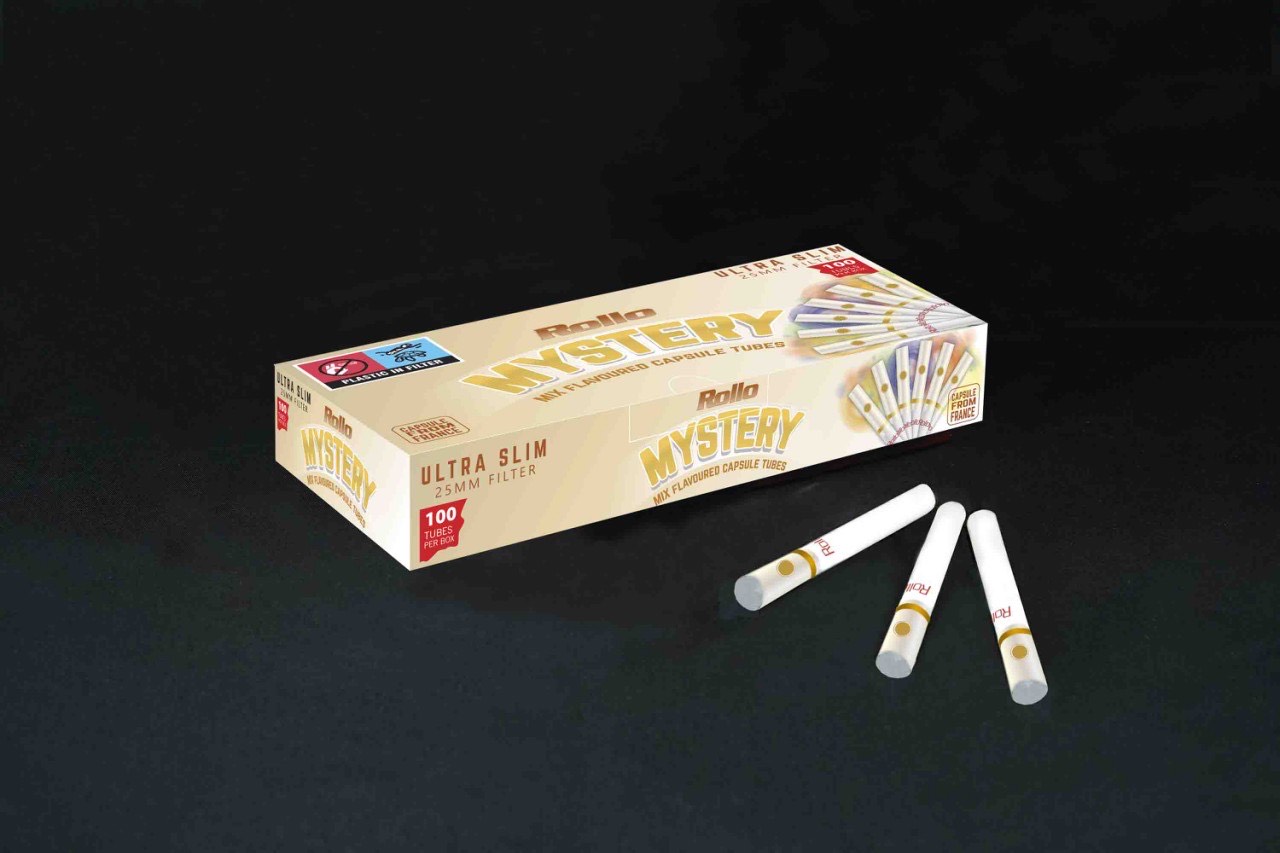 Ultra Slim Cigarette Tubes Rollo Mystery Capsule 100 CT
