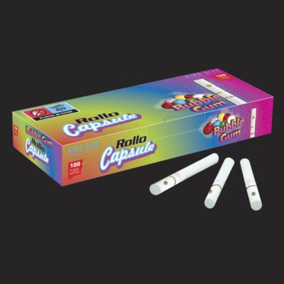 King Size Cigarette Tubes Rollo Bubble Gum Capsule 100 CT