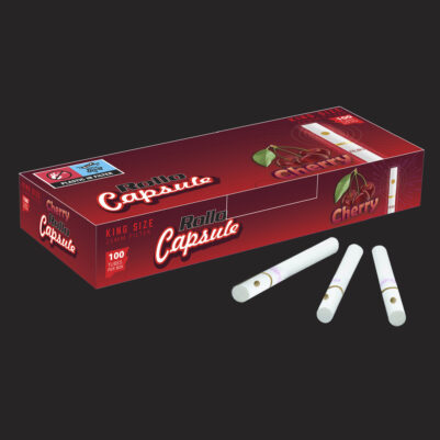 King Size Cigarette Tubes Rollo Cherry Capsule 100 CT