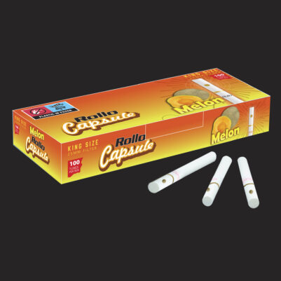 King Size Cigarette Tubes Rollo Melon Capsule 100 CT